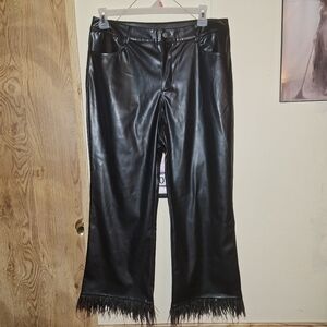 Black Pleather Pants